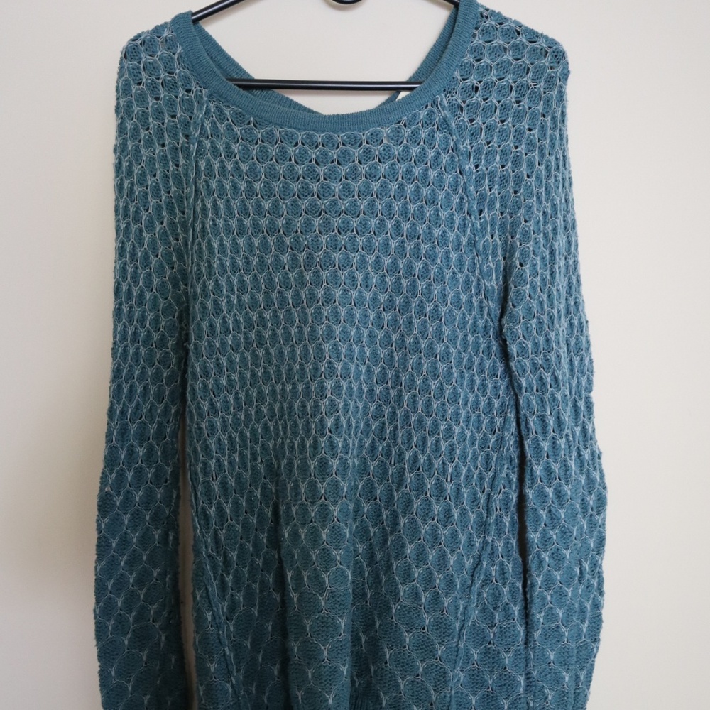 Anthropologie Moth Brand Teal Sweater